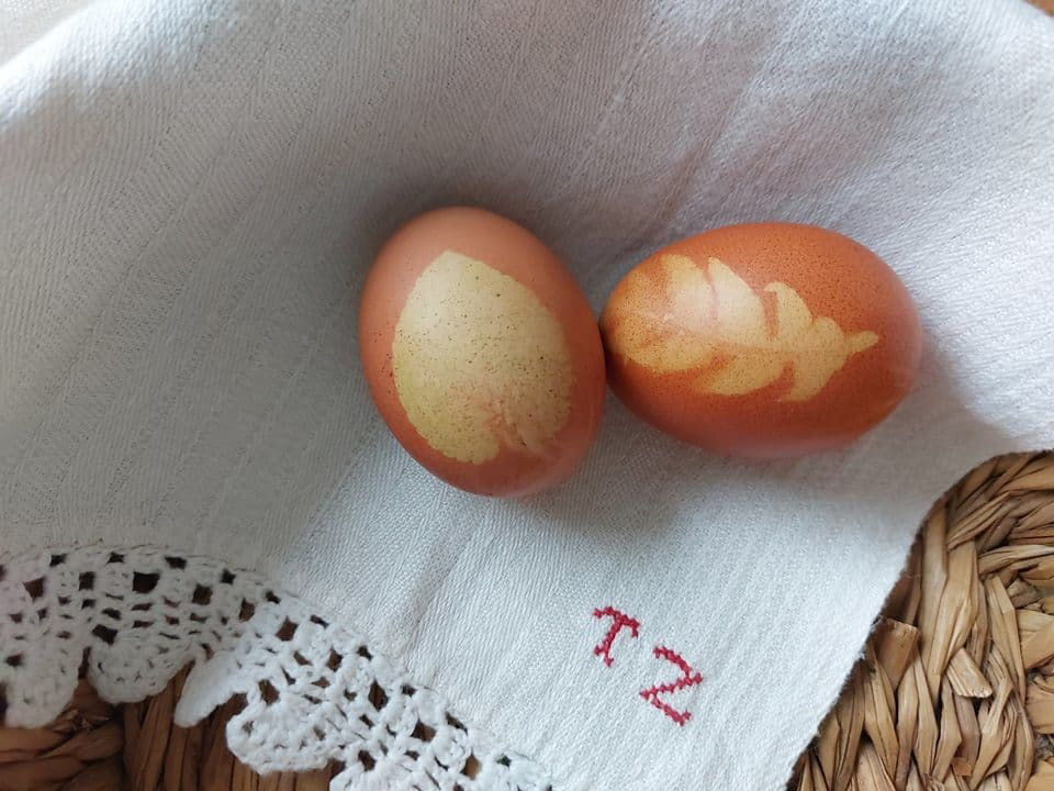 berzselt húsvéti tojások
